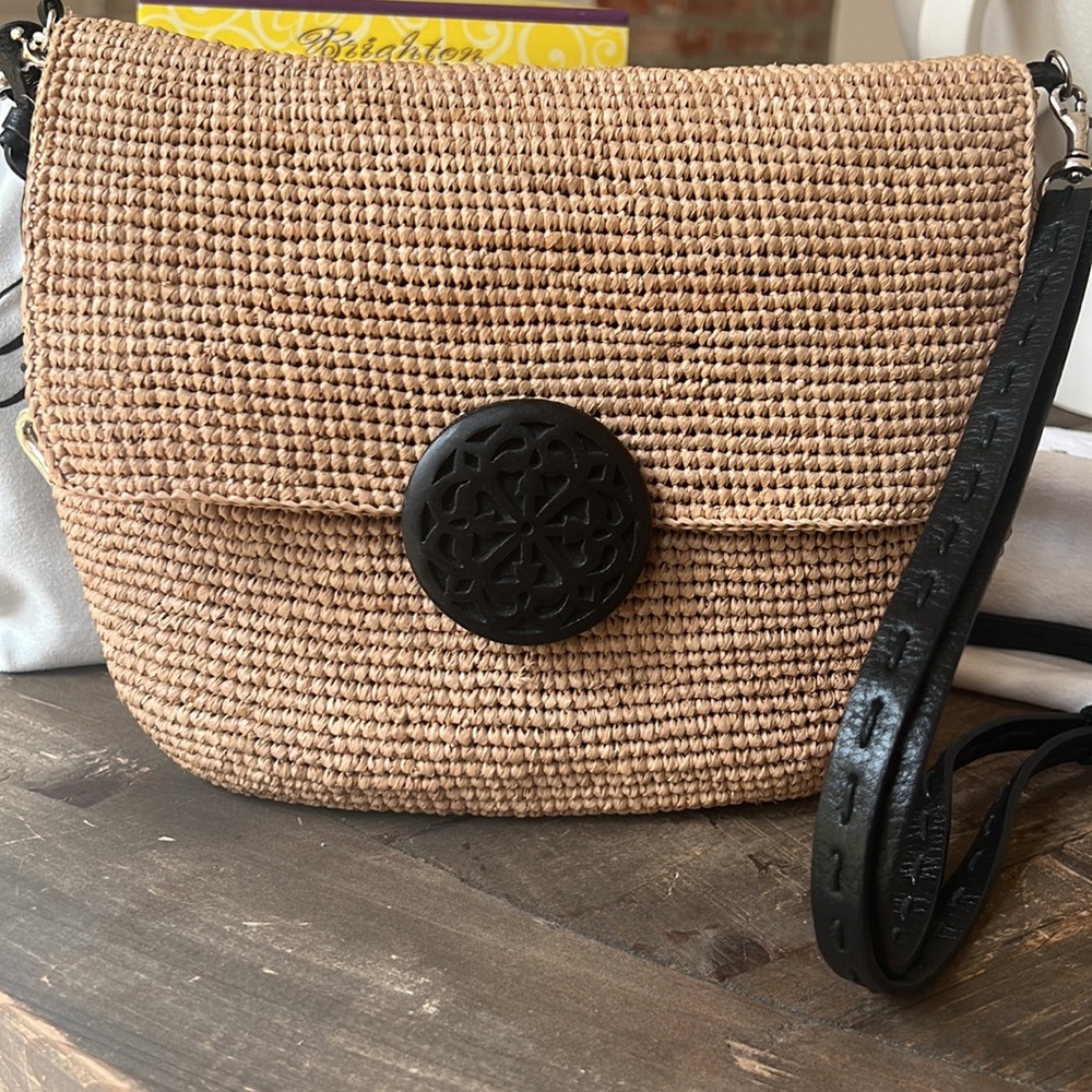 Brighton Ferrara Madagascar Raffia Straw Bag